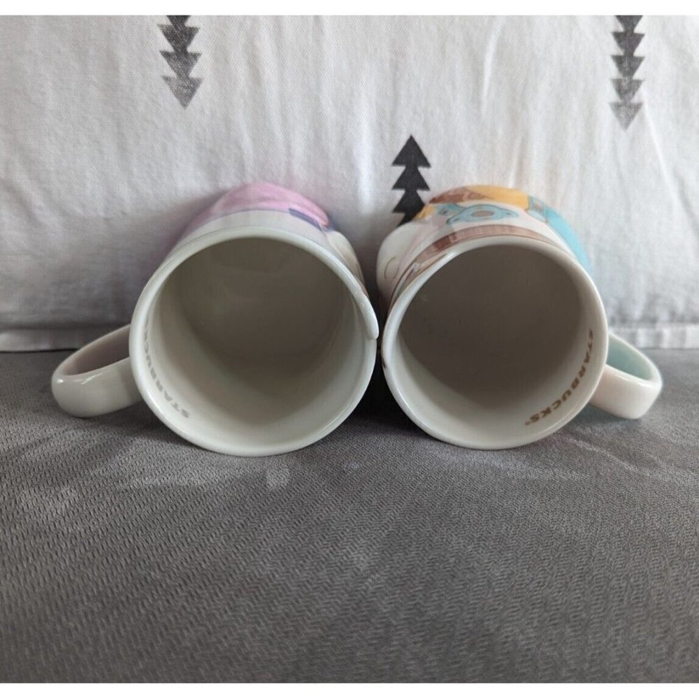 Starbucks EXCLUSIVE Taiwan Beigang God series Mugs Set Of 2 BRAND NEW 12oz - Picture 5 of 9
